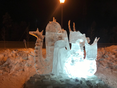 Подведены итоги конкурса ледовых скульптур «Новогодняя фантазия» на станции Нижний Бестях