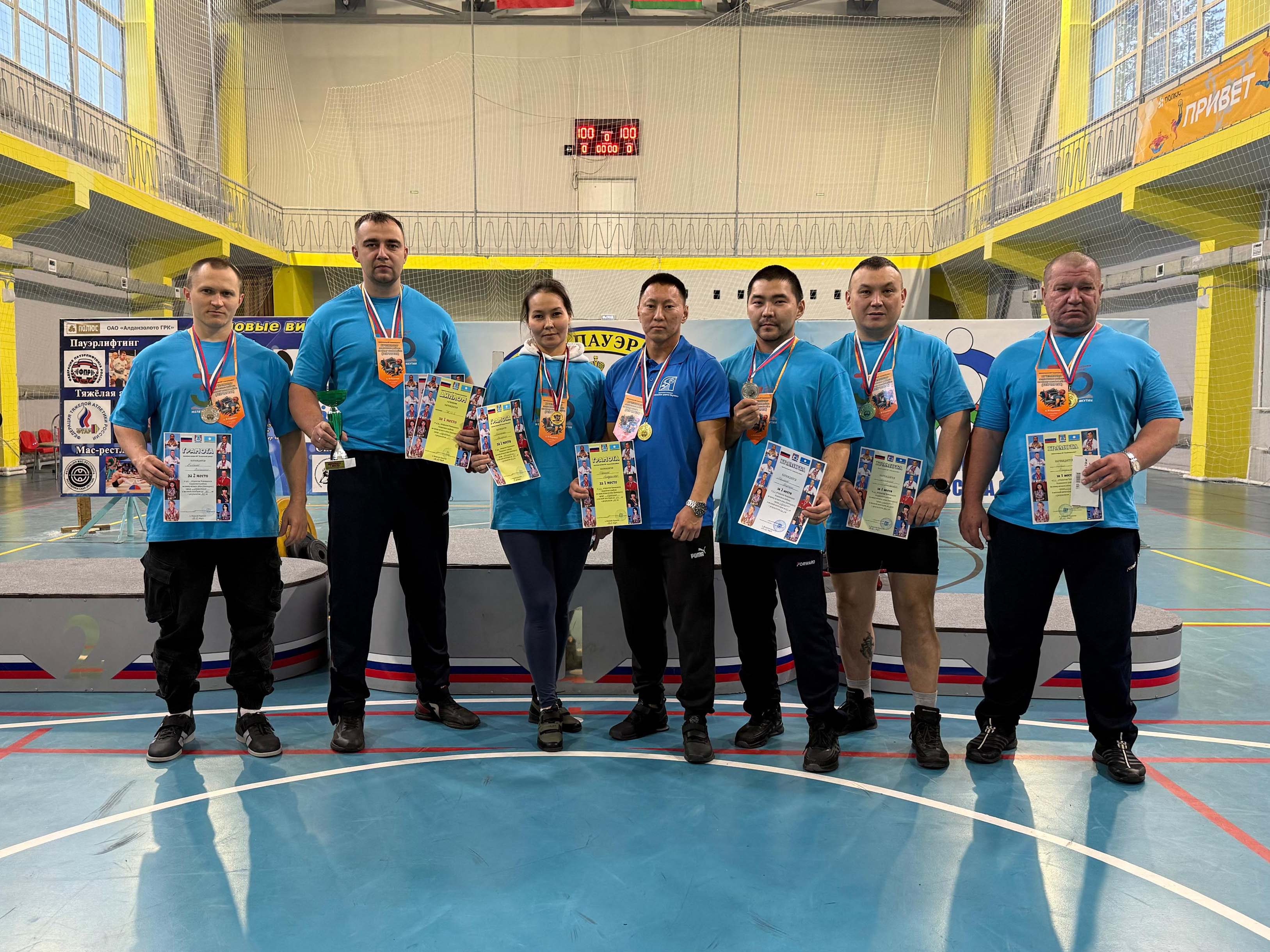 Сила и традиции: АК «ЖДЯ» — чемпионы открытого чемпионата Алданского района по жиму штанги лежа
