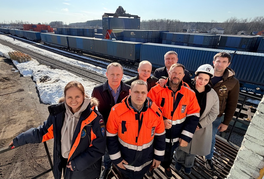 С Грузового терминала Столбовая отправили 10-тысячный контейнер