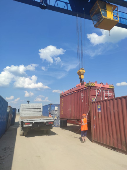 Информация о контейнерах, вывезенных на терминал Мархинка, 29 июля 2023 года.
