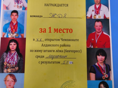 Сила и традиции: АК «ЖДЯ» — чемпионы открытого чемпионата Алданского района по жиму штанги лежа