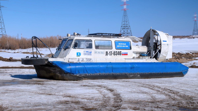 С 16 апреля трансфер пассажиров поезда через реку Лена будет выполняться  судами на воздушной подушке 