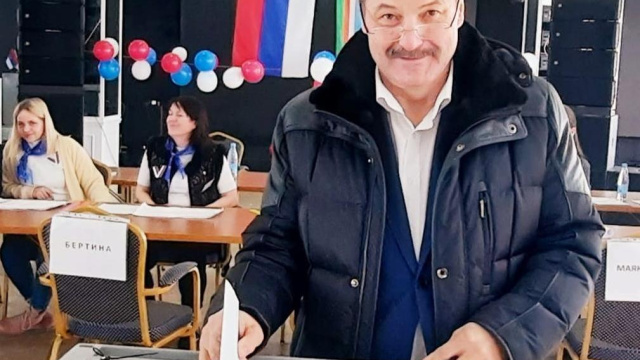 Василий Шимохин проголосовал на выборах Президента Российской Федерации